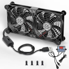140Mm Dual USB Computer Fan with Temperature Controller Flow VR Blower picture