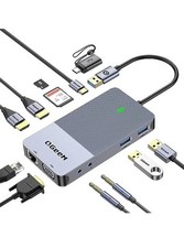 GiQ D3908A Mini USB Docking Station Triple Display SD/ Micro SD Mic Input picture