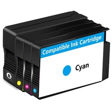 Ink Cartridges Replacement 4-Pack Black Cyan Magenta Yellow Open Box picture