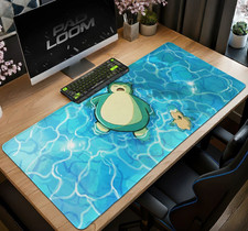 Snorlax Pool Float Mouse Pad - Pokemon Desk Mat Desk Accessories picture