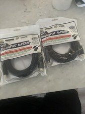 Lot of (2), 15ft DisplayPort to HDMI 4K Digital A/V Cable Gold Plated picture