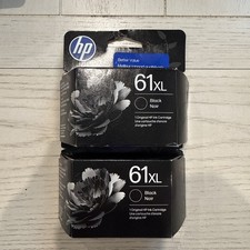 2 Packs HP 61XL Black Ink Cartridges Genuine EXP 04/28 New picture