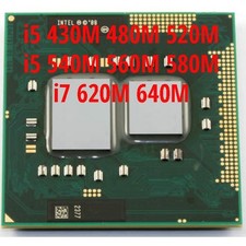 Intel  I5 430M 480M 520M 540M 560M 580M I7 620M 640M CPU picture