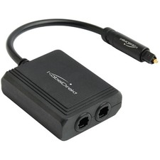 Optical Audio Splitter – 1 in 2 Out Toslink Optical Splitter for SPDIF Digita... picture