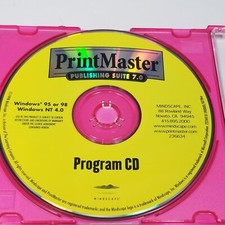Printmaster Desktop Publishing Art Suite 7.0 Complete Software CD ROM Windows 95 picture