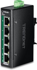 TRENDnet 5-Port Industrial Fast Ethernet PoE+ DIN-Rail Mini Switch, TI-PELC50 picture