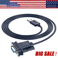 USB to RS232 Adapter with FTDI Chipset, 3.9 Ft USB 2.0 Male to RS232 Female DB9 picture
