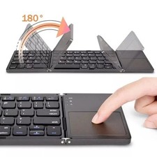 Mini Folding Wireless Bluetooth Keyboard With Touchpad for Laptop Tablet Phone picture