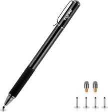 Black Wireless Stylus Pen for Touchscreen Devices with Precision Disc Tips picture