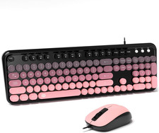 8870P Wired Keyboard and Mouse Combo - Full-Sized Computer Keyboards with 104 ro picture