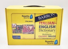 New Rosetta Stone Italian Level 1-5 w/ Headphone & Barron's Book picture