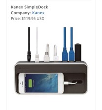 New Kanex USB3DOCK Simpledock 3-IN-1 Gigabit Ethernet Charging Station USB Hub picture