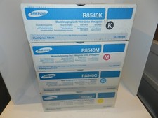 Set of 4 GENUINE SAMSUNG CLX-8540 Imaging Units CLX-R8540 NEW NIB Black Cyan M Y picture