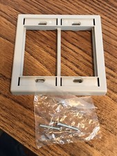 Leviton - 41290-DMG - 2-Gang 3-Unit - Modular Insert Wallplate - Frame - GRAY picture