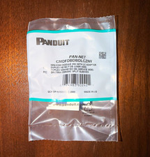 Panduit CMDFDBDBDLCZIW LC-LC Duplex Fiber Adapter/Coupler 1:1 Blue/White. picture