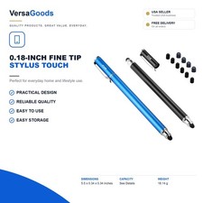 (2 Pcs)[0.18-inch Fine Tip ] Stylus Touch Screen Pens 5.5