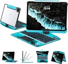 Shockproof Rotating Keyboard Case iPad Pro Air 5 4 10th - Trackpad Clear Pencil picture