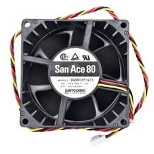 2X Sanyo Denki San Ace 80mmx38mm 138CFM 4-Wire Fan 12V High Airflow 9G0812P1G15 picture