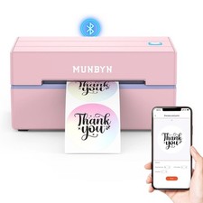 MUNBYN 130B Bluetooth Label Printer 4x6 Thermal Shipping Label for USPS UPS Etsy picture