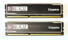 Kingston HyperX Black DIMM Desktop 8GB 2x4GB RAM Kit KHX16C9B1BK2/8 picture