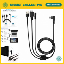 3-in-1 Cable for Graphic Drawing Monitor Huion KAMVAS Pro 12/13/16 - USB, HDMI, picture