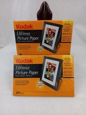 2 Kodak Ultima Picture Paper for Inkjet Printers 20 - 4x6” ColorLast NEW picture