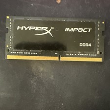KINGSTON HYPERX IMPACT 1X16GB 2400MHZ PC4 19200 DDR4 SODIMM LAPTOP MEMORY, BLACK picture