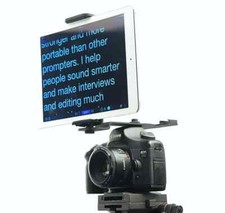 Glide Gear Teleprompter Tablet Smartphone Hot Shoe Bracket Camera Multi Mount picture
