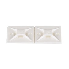 100-Pack Mounting Bases with Rubber Adhesive Tape, White, PANDUIT ABM112-A-C picture