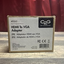 C2G Cables to Go Trulink 40265 HDMI to VGA Adapter Brand New picture