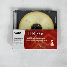Belkin Slim Pack CD R 32x 700 MB 80 Minutes Video Audio Data Game MP3 4 Pack picture