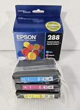 NEW Epson 288 Cyan Magenta Yellow 3-Pack Ink Cartridges Exp 12/2019 picture