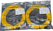 2 Pack 10 Meters 33ft LC to FC Duplex 9/125 Single-Mode Fiber Optic Cable Jumper picture