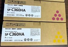 Set of 2 - Genuine Ricoh Savin SP C360HA High Yield Toner Cartridges - Sealed picture