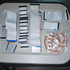 Lot of Vintage Computer Ribbon Cables Internal IDE PATA Floppy Data Cable Gray picture