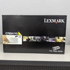 Genuine Lexmark C792A1YG Yellow Return Program Print Toner Cartridge--New Sealed picture