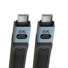 Flat Slim FPC USB5.0 80Gbps Cable 13cm 240W Compatible with USB4.0 Thunderbolt3 picture