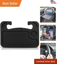 Multi-Purpose Steering Wheel Laptop Tray with Cup Holder - Modern Convenience picture