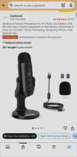 ZealSound K66 USB Studio Microphone Mute Noise-Canceling Stand Windscreen Black picture
