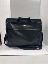 Targus Leather Notebook/Laptop Case Black And Shoulder Strap  picture