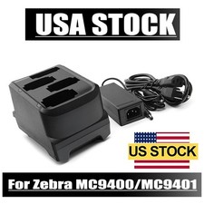 4-Slot Battery Charger Cradle Charging Base Kit for Zebra MC9400 MC9401 MC9450 picture