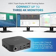 RVP+ USB C DOCKING STATION 3 MONITORS, 13-IN-1, TRIPLE DISPLAY-4K HDMI & - picture