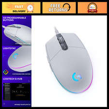 Wired Gaming Mouse - RGB Lighting, High Precision Sensor, Ergonomic Design - Whi picture