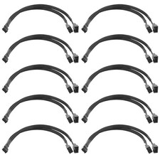 WMYCONGCONG 10 PCS PC PWM Fan Splitter Cable 4 260mm (10.24 inches), Black picture