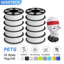 10KG New GEEETECH PETG White 3D Printer Filament 1.75mm 1KG/Roll Consumables picture