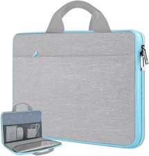 Laptop Case for MacBook Pro 14inch TSA Sleeve Handbag in Light Gray Blue picture