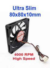 Evercool 80x10mm Slim Dual Ball Bearing PWM CPU Fan EC8010HH12BP picture