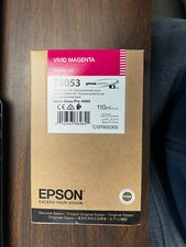 9/2019 GENUINE EPSON T6053 VIVID MAGENTA 110ml K3 INK STYLUS PRO 4880 picture