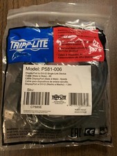 Tripp Lite DisplayPort to DVI-D Cable | 6 Feet | Model P581-006 | Brand New picture