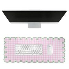 Scalloped Desk Mat, 31.5 x 15.7